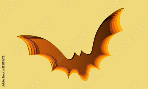 Happy Halloween Paper Art Style