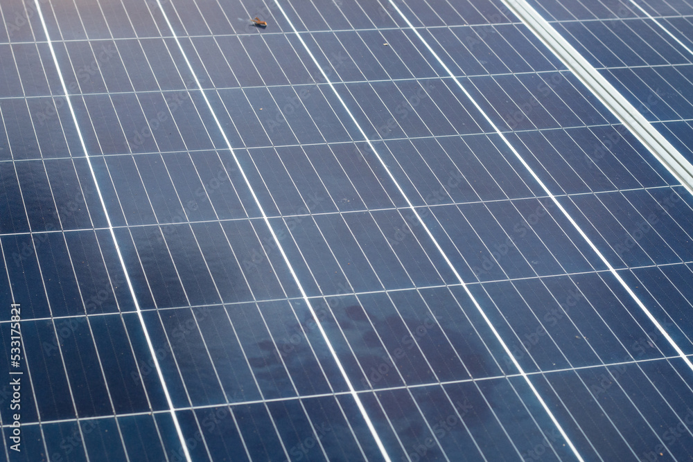 Solar panels on a solar station. Solar panels on a solar station.