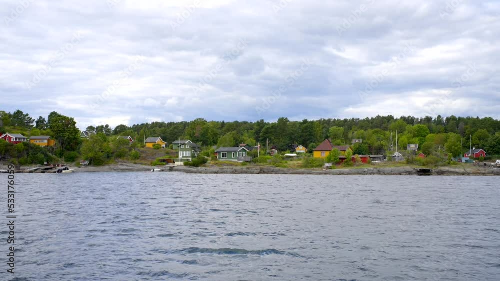 8k video waterfront vacation and summer homes in Oslo Norway 8k video waterfront vacation and summer homes in Oslo Norway