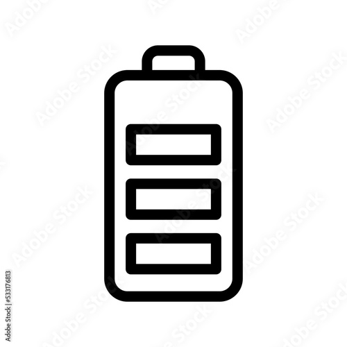 battery line icon illustration vector graphic 