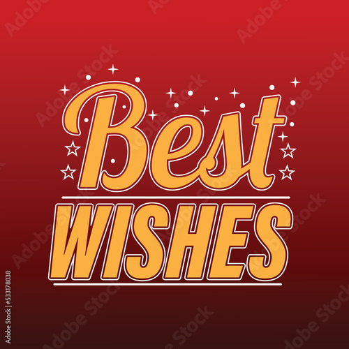 Best wishes text card quote