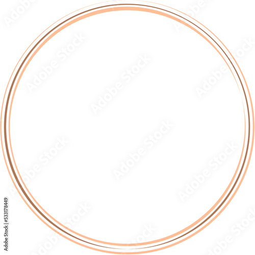 Circular Border Frames Isolated on White Background.  Trendy design element for border frame, logo, blackout tattoo, symbol, web, prints, posters, template, pattern and abstract background
