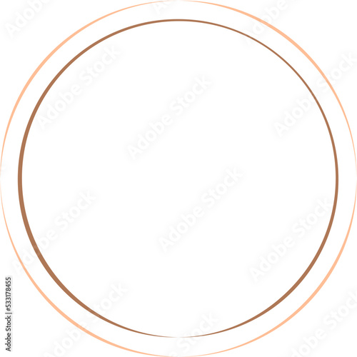 Circular Border Frames Isolated on White Background.  Trendy design element for border frame, logo, blackout tattoo, symbol, web, prints, posters, template, pattern and abstract background