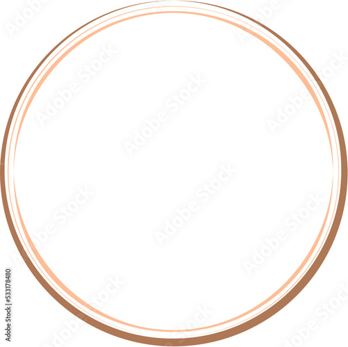 Circular Border Frames Isolated on White Background.  Trendy design element for border frame, logo, blackout tattoo, symbol, web, prints, posters, template, pattern and abstract background