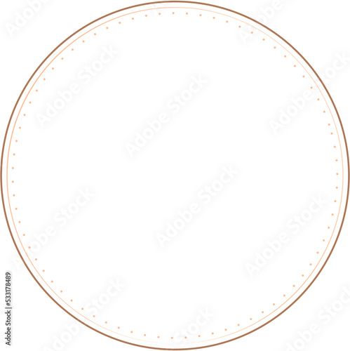 Circular Border Frames Isolated on White Background.  Trendy design element for border frame, logo, blackout tattoo, symbol, web, prints, posters, template, pattern and abstract background