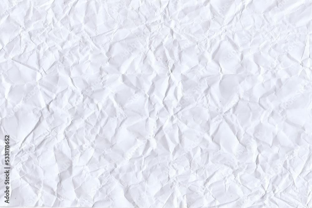 Obraz premium Crumple white paper background