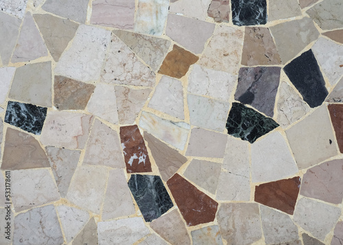 Fotografia opus incertum tiles texture background