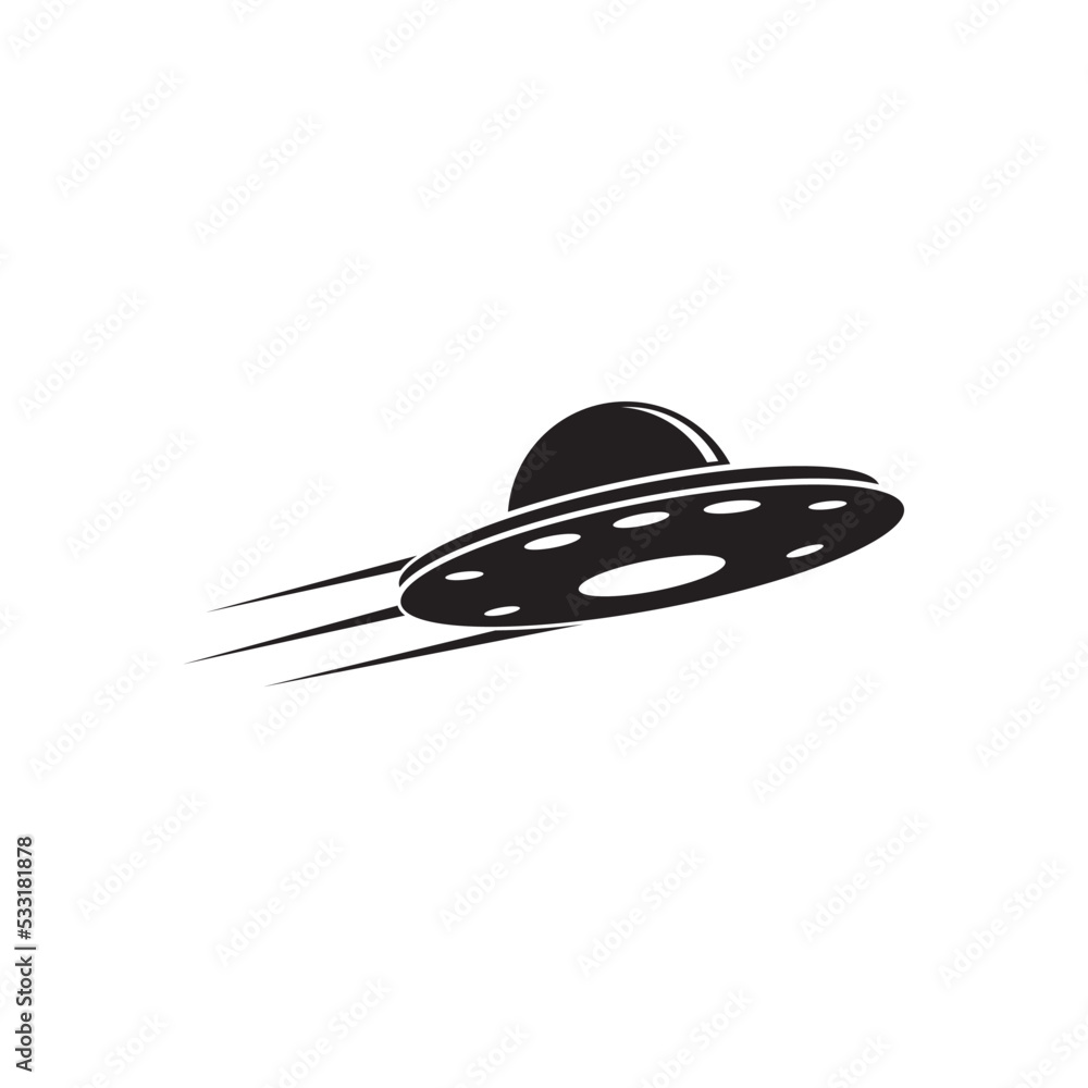 UFO vector logo template illustration UFO vector logo template illustration