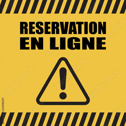 Logo réservation en ligne.