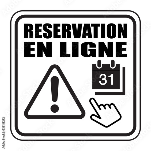 Logo réservation en ligne.
