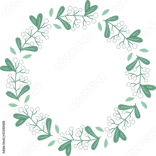 white berry floral wreath © swiitery