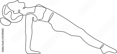 reverse plank pose yoga practice outline drawing 