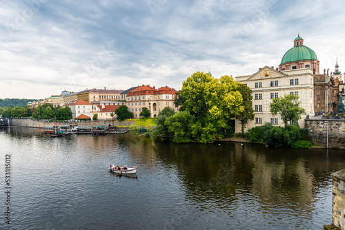 The Vltava River view in Prague City