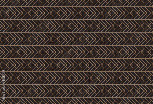 Seamless Greek hand drawn luxury ornament on black Background Pattern Texture