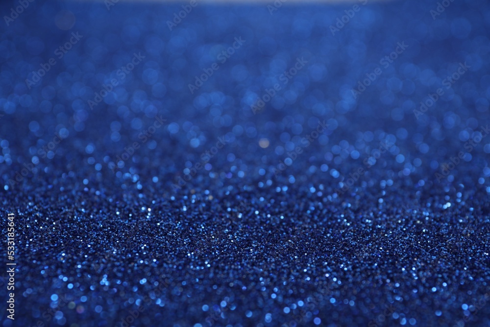 Shiny blue glitter as background. Bokeh effect Shiny blue glitter as background. Bokeh effect