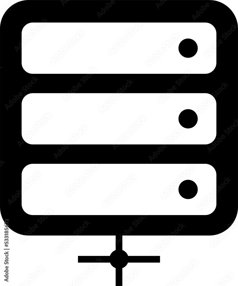 Isolated 3d icon of a server logo. Concept of computer hosting and storage. Isolated 3d icon of a server logo. Concept of computer hosting and storage.