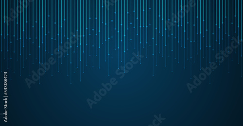 Technology background. Big data visualization. Tech abstract data lines with dots. Circuit board. Motherboard