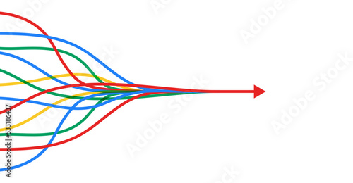 Abstract arrow direction. Technology background
