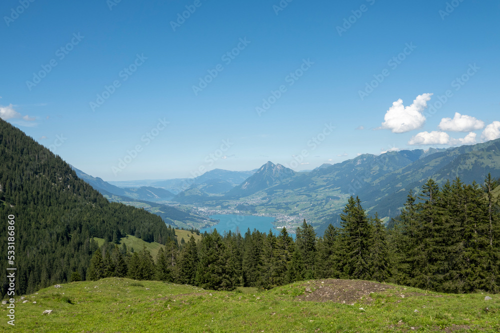 Aussicht in den Schweizer Alpen