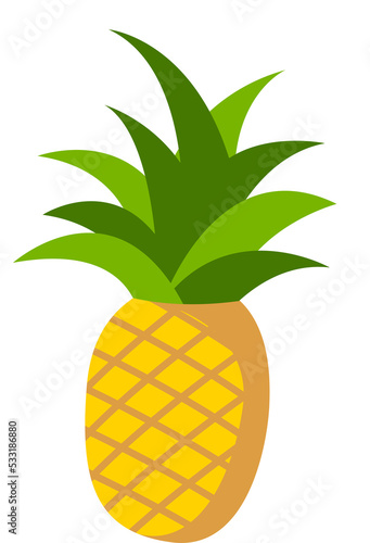 cute clipart of pineapple of  on cartoon version
