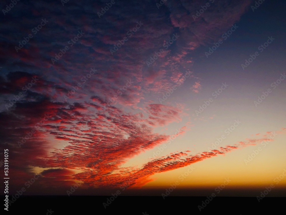 Fototapeta premium sunset in the clouds