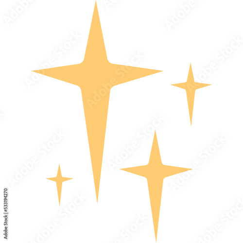 sparkle star shiny decoration clipart
