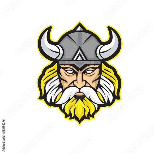 viking warrior head mascot