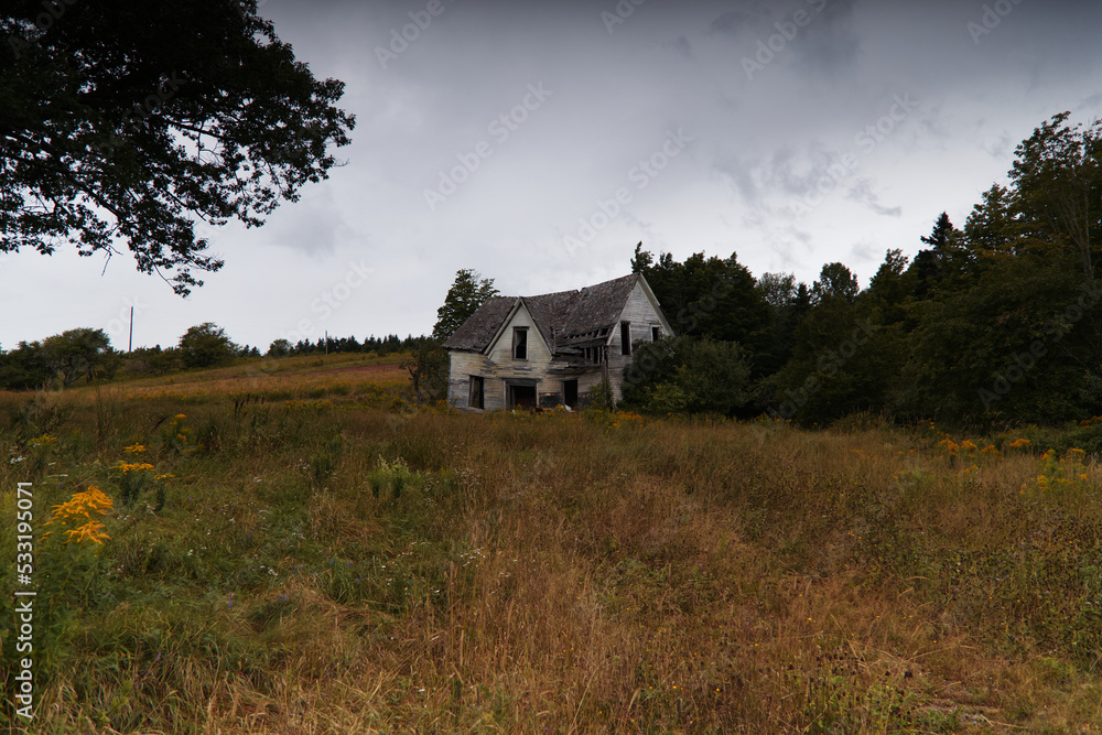 Old abandoned farmer's house in New Brunswick, Canada Old abandoned farmer's house in New Brunswick, Canada