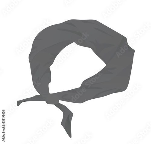 Grey head band. vector illustration