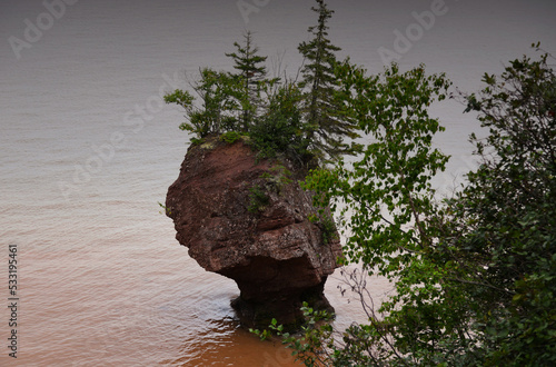 The famous rocks of Hopewell Cape, Canada
