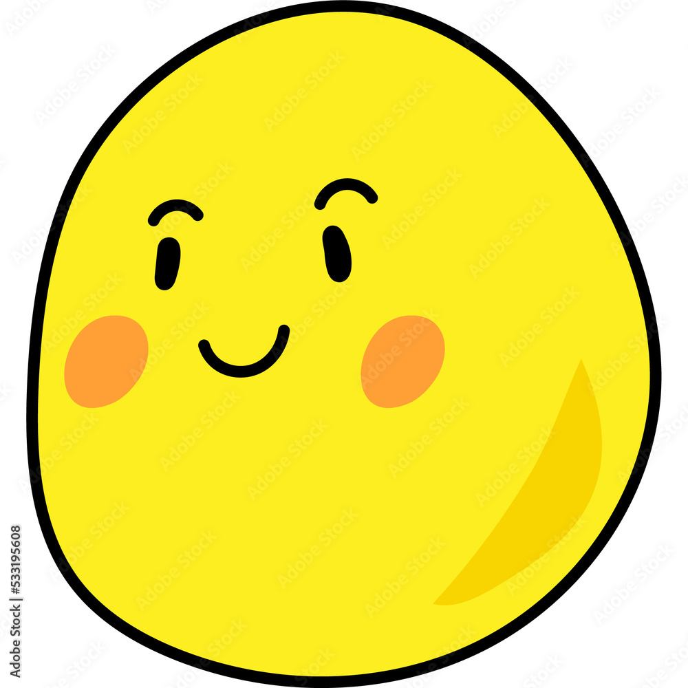 Obraz premium slightly smiling face emoji