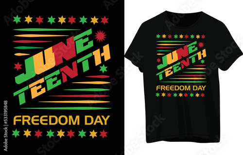 Juneteenth T-shirt Design photo