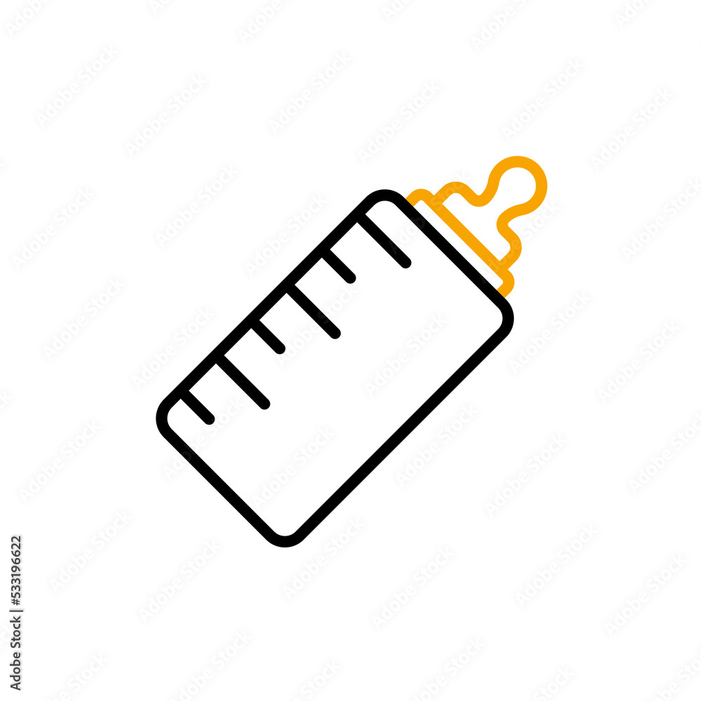 feeding bottle icon. Simple element illustration. feeding bottle concept outline symbol design. feeding bottle icon. Simple element illustration. feeding bottle concept outline symbol design.