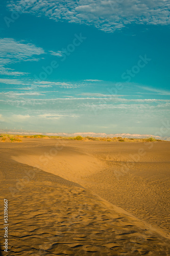 Dunes in a beautiful sunrise