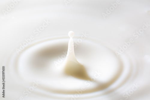 macro milk drop milk drops with ripples