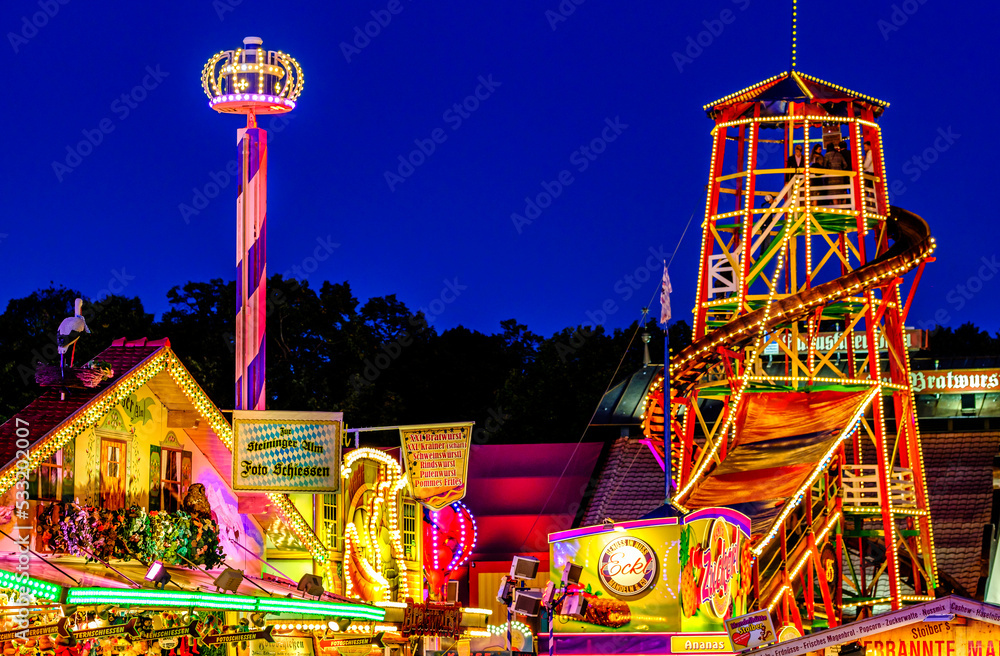 Munich, Germany September 19Typical ride at the Oktoberfest (the world's largest folk