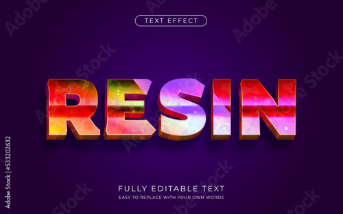 Glossy Text Effect Editable Font style