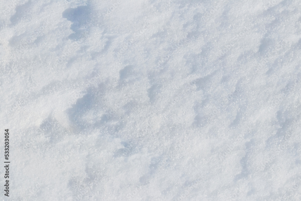 Snow texture, snow cover with uneven surface Snow texture, snow cover with uneven surface