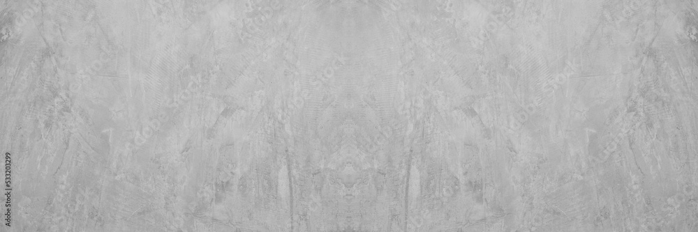 Naklejka premium Old wall panorama texture cement dirty gray with black background abstract grey and silver color design are light with white background.