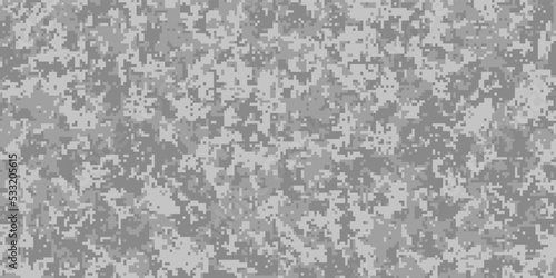 Pixel camouflage for a soldier army uniform. Modern camo fabric design. Digital military vector background.