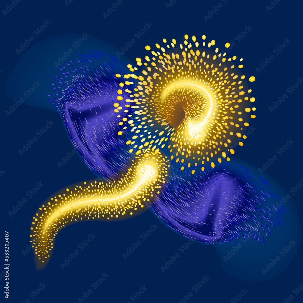 Glowing salute and firework with sparkle stars
Set of sparkling golden lights. A fire bird firework lights in the night. Yellow sparks form a glowing flower. Fiery shiny snakes. Technology background Glowing salute and firework with sparkle stars
Set of sparkling golden lights. A fire bird firework lights in the night. Yellow sparks form a glowing flower. Fiery shiny snakes. Technology background