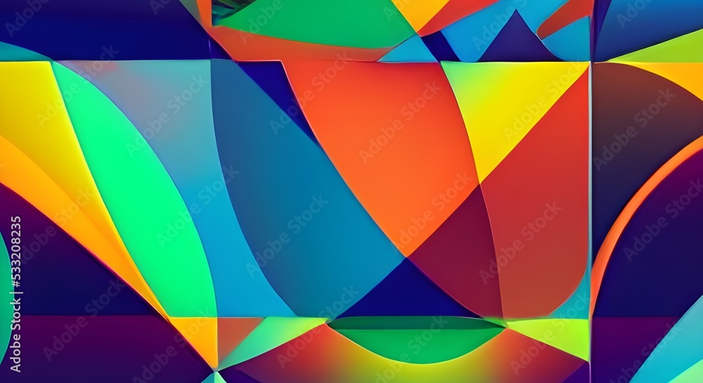 Obraz premium Abstract geometric pattern design in retro style. illustration.