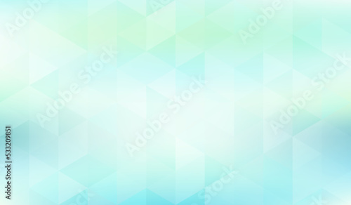 Minimal pale turquoise background with translucent triangles. Subtle vector pattern