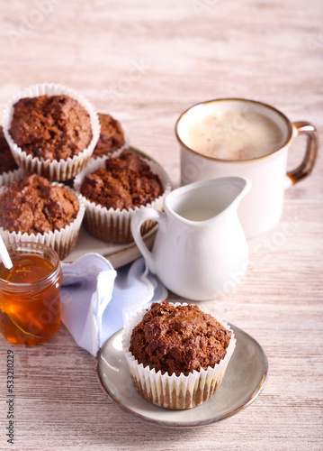 Carrot and rye muffins