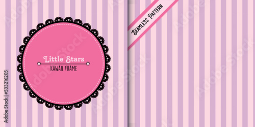 frame with seamless pattern