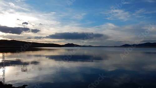 Wallpaper Mural Time lapse lake and mountains at sunset Torontodigital.ca