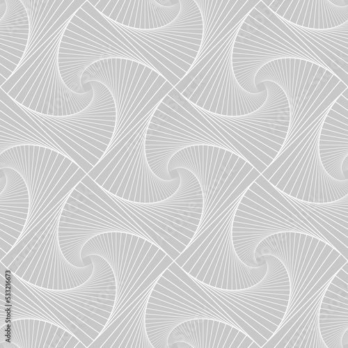 Seamless pattern of monochrome fractal curves. Fractals. Background of fractals. Background in shades of gray. Seamless pattern in shades of gray.