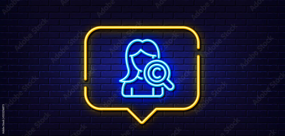 Neon light speech bubble. Collagen skin line icon. Cream care sign. Cosmetic lotion symbol. Neon light background. Collagen skin glow line. Brick wall banner. Vector Neon light speech bubble. Collagen skin line icon. Cream care sign. Cosmetic lotion symbol. Neon light background. Collagen skin glow line. Brick wall banner. Vector