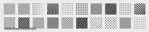 Set of geometric shapes. Memphis design, retro elements for web, vintage, advertisement, commercial banner, poster, leaflet, billboard, sale. Collection trendy halftone vector geometric shapes.