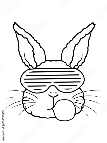 Hase Kaugummi Blase cool 